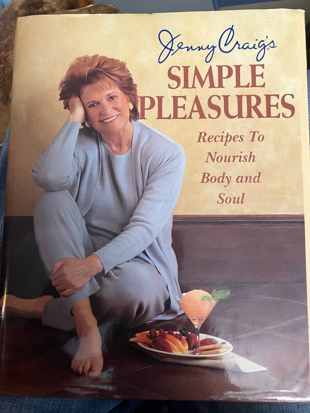 Jenny Craig's Simple Pleasures Cookbook - Light Blue Cover